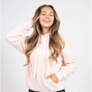Soft Serve Original Cloud Ballet Pink Hoodie Cozy Organic Cotton Pullover Sz S